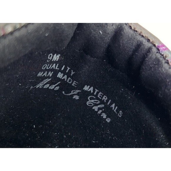 Easy Works By Easy Street Leeza Clogs Gray Blue Purple Floral Women's Size 9 M - Picture 10 of 10